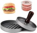 Burger Presser Hamburger Maker Non Stick Aluminium Beef Patty Meat BBQ. 