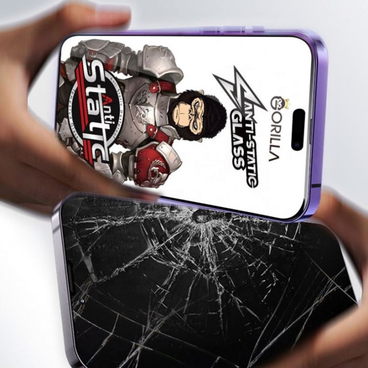 iPhone%2016%20Pro%20Max%20ESD%20Anti-Static%20Tempered%20Glass%20Screen%20Protector%20with%20Dustproof%20and%20Gorilla%20Glass%20Protection%20-%20Image%204