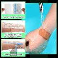 BJIA 100Pcs Practical Waterproof Bandage Swimming Transparent Film Stretch Adhesive Bandage Tape Large Showering Tattoos Dressing Bandages. 