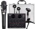 ENCORE 300 MICROPHONE V8 Multifunctional Live Intelligent Volume Adjustable Audio Mixer Sound Card for Computer PC with Microphone And Aluminum Box ORIGINAL UK ZONE STOCK. 