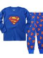 RealBoss- Superman Boys Cotton Pajamas Kid's Cartoon Sleepwear, cotton Fabric - Superhero Tracksuit 2 Piece Set. 
