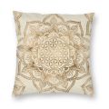 Personalized Mandala Flower Of Life In Lotus Pillow Cover Home Decorative Sacred Geometry Cushion Cover for Living Room. 