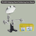 TE-805 Magnifier Board Gripper PCB Catcher Soldering Stand 5X magnifying. 