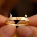 Cartoon SpongeBob Patrick Star Couple Rings for Women Men Copper Cute Finger Ring Friendship Gifts Jewelry Accessories. 