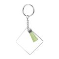 120 Pcs Square Acrylic Keychain Blanks Tassels Set Acrylic Blanks. 