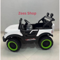 New Light off-Road Vehicle, Windshield with Running Water Lights Kids Electric Jeep Car Remote and Self-Drive, Door Open Push Start With Music USB Option, 2 Battery Big Motors 2 to 10 Years Age. 