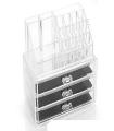 Three Drawer With Lipstick Box Acrylic Jewellery Organizer By Biggest shop. 