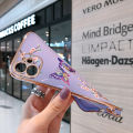 Free Lanyard for VIVO V19 Back Cover Colorful Cartoon Butterfly Square Edge Pattern Cover Luxury Plating Soft Phone Case. 