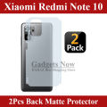 Xiaomi Redmi Note 10 Carbon Fiber Matte Soft Skin Back Protector Sheet 2 Pcs. 