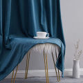 Plain Velvet Fabrics Curtains 1 Pair 2 Panels Home Living And Rome Decoration By Ayat Bedding. 