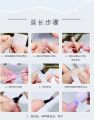 Transparent Color Semi-Cured Gel Nail Wraps Simple Adhesive Waterproof Long Lasting Gel Nail Stickers Harden In UV Lamp Need. 