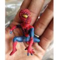 Disney Marvel Legends Avengers Spiderman Action Figure Figma Q Version Doll 7cm Movie Model Collection Toys For Children Gift. 
