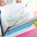 Material File Organizer Easy Access Portable A4 Size Accordion Folder 13 Pocket Expanding Document Bag for Office Use Document Management Business Meetings Student Supplies Travel Organizing. 
