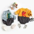 Autumn Winter Long Sleeve Baby Boys Girls Bodysuits Cute Animal Unisex Warm Fleece Infants Clothing Onesies Casual. 
