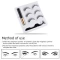 Magnetic Eyelashes Set With 3 Magnetic Lashes With Waterproof Magnetic Eyeliner & Applicator Eyelashes Extension kit. 