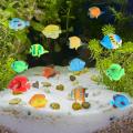 20Pcs Tropical Fish Figure Play Set with Plastic Fish Toys Small Plastic Fish Assorted Fishes Baby Bath Toy BruberryBe. 
