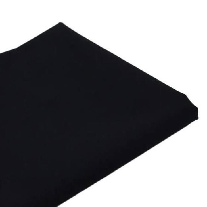 2 Piece Black Lawn High Quality Plain Unstitched Suit for people 4.5 Meter Fabric