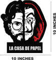 MONEY HEIST(PROFESSOR) STICKERS FOR CARS REAR SCREEN. 