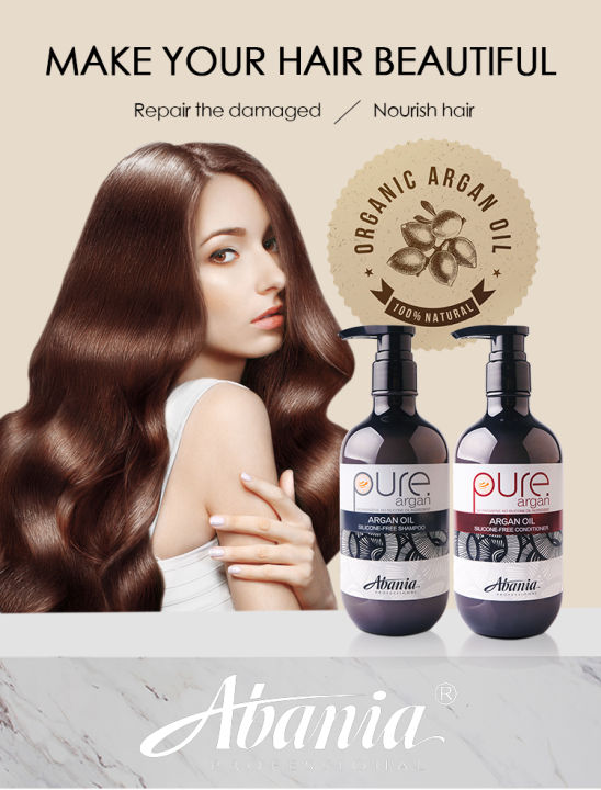 Pure Keratin Silicone & Sulfate Free Shampoo Conditioner Natural Argan Oil 500ml