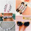 200 Pcs  Alphabet Beads for Jewelry Making Acrylic Beads Bracelets Kit for DIY Craft Necklaces Key Chains Making. 