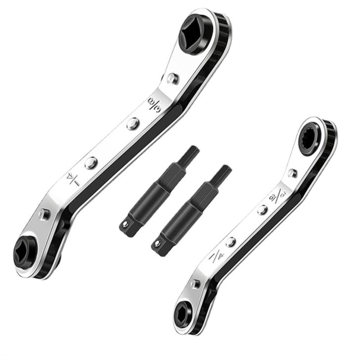 Air Conditioning Service Ratchet Wrench Air Conditioner Valve Ratchet Wrench Set for Air Refrigeration Tool and Equipment Repair Tool