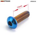 Epman 6Pcs Burnt (Neochrome) m5 Steering Wheel Bolt Screw Kit Fit steering wheel Works Bell Boss Kit EPDS314 EPDS315（countersunk）. 