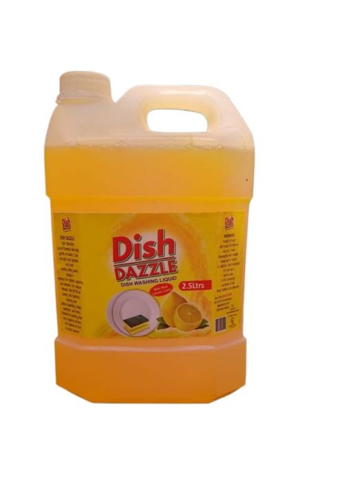 Dish Dazzle Dish washing Liquid | Powerful Grease Cutting Formula dishwasher liquid | (Dish Dazzle your Dishes Deserve to Dazzle) With Free Gift Sponge