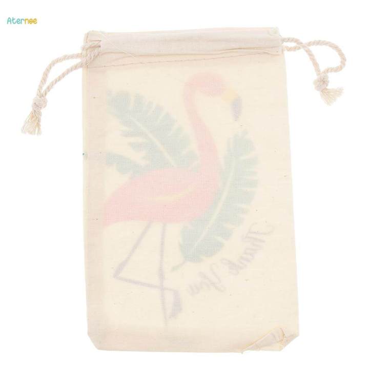 10pcs%20Flamingo%20Cotton%20Linen%20Sack%20Jewelry%20Pouch%20Drawstring%20Bag%20Wedding%20Favor%20-%20Image%207