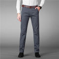 Men Clothing-Pants for men-Grey Color Cotton Jeans Pants. 