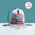 Exam Drawstring School Bag Digitally printed Bag For (Boys & girls). 