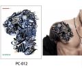 Large Shoulder Half Arm Tattoo Scapular Sticker full back Flower butterfly Dragon Lotus Buddha designs Temporary Body Art Tattoo. 