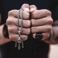 Aquaman Trident Fashion Jewelry Silver Stainless Steel Necklace Men Women. 