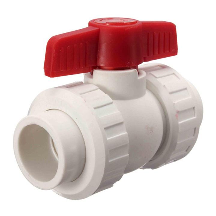 Red Tools DIY Rotary Knob Plastic PPR Stop Tap Valve for Water Pipe Hole Stop Water Mdpe 32mm