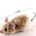 Pet Dog Cat Plush Funny Toy Mouse Animal Clockwork Wind Up Running Play Gift. 
