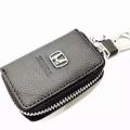 Black Car Zipper Pouch Key Chain with Logo. 