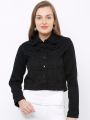 HOME SHOPPING 5   Kraus Jeans Women Black Solid Denim Jacket. 