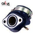Glixal Intake Manifold GY6 125cc 150cc Chinese Scooter Parts Intake 152QMI 157QMJ ATV Go-Kart Buggy (2 Vacuum Port). 