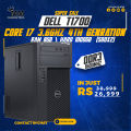 Core i7 4th generation Tower + 8GB RAM + 1000GB (500+500) Storage ,DELL T1700 Tower Windows 10 Ready Turbo Boost up to 4.00Ghz With Hyper Threading support.. 