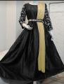 Stylish Embroidered Silk Maxi with Trouser, belt and Dupatta (4-Piece) Chiffon Maxi Dresses For Women. 