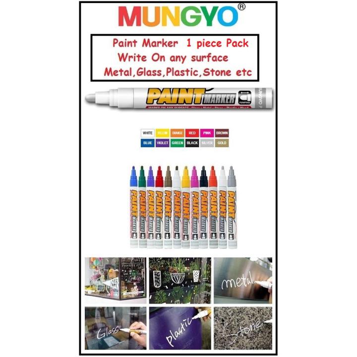 Paint Pens for Rock Painting, Stone, Ceramic, Glass, Wood, Porcelain, Mugs, Metal, Fabric, Canvas. 1 Piece Pack Quick Dry, Permanent, Waterproof and Paint Markers Fine Tip