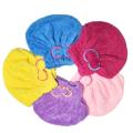Bear Coral Fleece Thicken Quick Dry Hair Hat Towel Water Absorption Shower Cap. 
