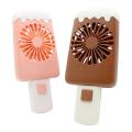 Cute Ice Popsicle Mini Hand Fan 2 Speeds Rechargeable. 