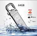 HP Flash Drive 128 GB 64 GB 32 GB USB Good Speed 3.0/2.0 Flash Memory Stick USB Drive + OTG Adapter (1 YEAR WARRANTY) -. 