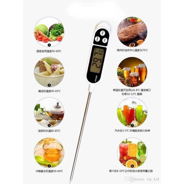 Digital Food Thermometer TP300 Milk Meat Turkey Cooking Tools Pen-type Structure Food Probe For Kitchen Barbecue Leading Life