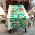 Custom tablecloth fabric cotton linen small fresh pastoral dining table coffee table cloth modern minimalist ins rectangular home. 