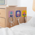 1/10/20Pcs Cartoon Hook Adhesive Wall-mounted Wall Hook Seamless Stickers Free Punching Sticky Door Hook Kitchen Wall Hanging. 