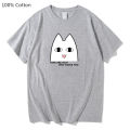 Azumanga Daioh OH MY GAH Cat How Are You Anime Tshirts Women Korean Style 100% Cotton T-shirts Fashion Tee Shirts High Quality. 