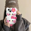 Sroof Case For iPhone 11 12 13 14 15 Pro Max Fun and Cute Ice Cream Kitty Cat Silicone Anti Drop phone case back cover. 