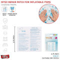 Intex Heavy Duty Pool Repair Patch - 6 Pieces - Fix Puncture of Inflatable Swimming Pool, Tubes, Balls- Repair Air Pools, Spas, Air Beds. Outside Dry Side Pool Patch - 59631, Underwater Waterproof Adhesive Pool Patch - 59632. 