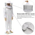Pro Beekeeping Protective Equipment Veil Bee Keeping Full Body Suit Hat Smock. 